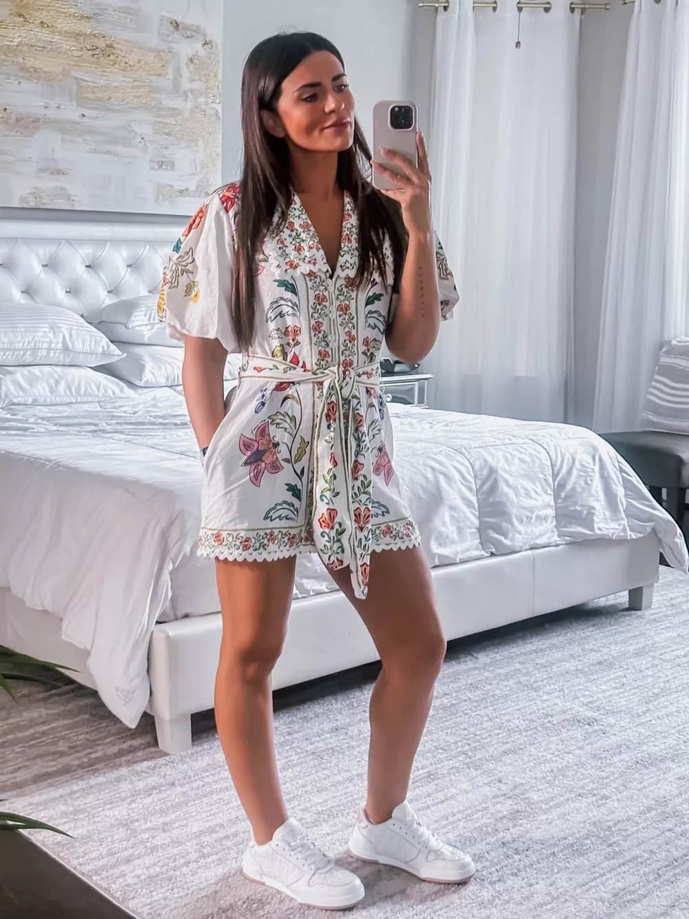 FARM Rio belted Floral Insects Romper Size M - Picture 14 of 16